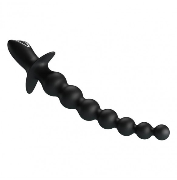 Pretty Love - RIGDON Anal Bead Massager (Chargeable - Black)